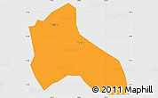 Political Simple Map of Tocantins, single color outside