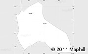 Silver Style Simple Map of Tocantins