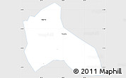 Silver Style Simple Map of Tocantins, single color outside
