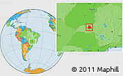 Political Location Map of Uberlandia
