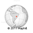 Outline Map of Uberlandia