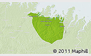 Physical 3D Map of Augusto Correa, lighten