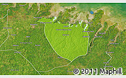 Physical 3D Map of Augusto Correa, satellite outside