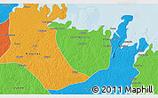 Political 3D Map of Augusto Correa