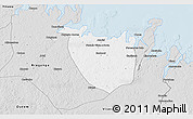 Silver Style 3D Map of Augusto Correa