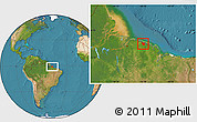 Satellite Location Map of Augusto Correa