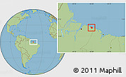Savanna Style Location Map of Augusto Correa