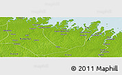 Physical Panoramic Map of Augusto Correa