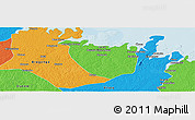 Political Panoramic Map of Augusto Correa