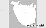 Gray Simple Map of Augusto Correa, cropped outside