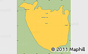 Savanna Style Simple Map of Augusto Correa, cropped outside