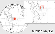 Blank Location Map of Belem, highlighted parent region, within the entire country