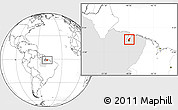 Blank Location Map of Belem, highlighted parent region