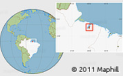 Savanna Style Location Map of Belem, highlighted country
