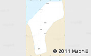 Classic Style Simple Map of Belem, single color outside