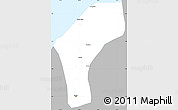Gray Simple Map of Belem, single color outside