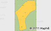 Savanna Style Simple Map of Belem, cropped outside