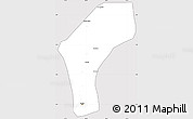 Silver Style Simple Map of Belem, cropped outside