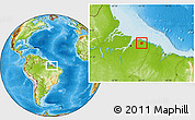Physical Location Map of Capanema