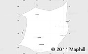 Silver Style Simple Map of Capanema