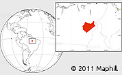Blank Location Map of Maraba