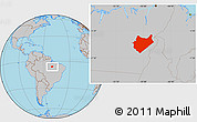 Gray Location Map of Maraba