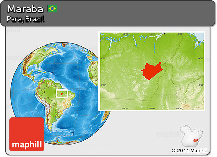 Physical Location Map of Maraba