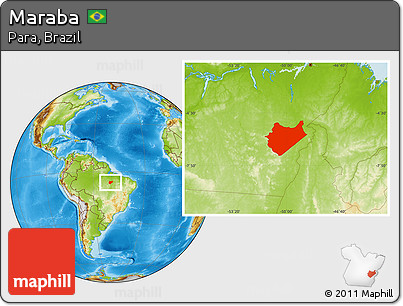 Physical Location Map of Maraba