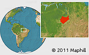 Satellite Location Map of Maraba