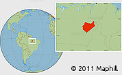 Savanna Style Location Map of Maraba