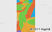 Political 3D Map of Moju