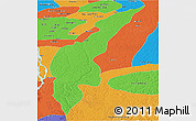 Political Panoramic Map of Moju
