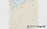 Shaded Relief Panoramic Map of Moju