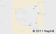 Classic Style 3D Map of Oriximina, single color outside