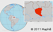 Gray Location Map of Oriximina