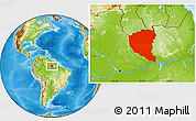 Physical Location Map of Oriximina