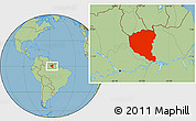 Savanna Style Location Map of Oriximina