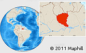 Shaded Relief Location Map of Oriximina