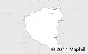 Silver Style Simple Map of Oriximina, cropped outside