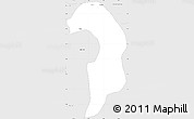 Silver Style Simple Map of Ourem