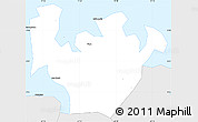 Silver Style Simple Map of Salinopolis
