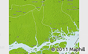 Physical Map of Sao Sebastiao da