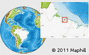 Physical Location Map of Vigia, highlighted country