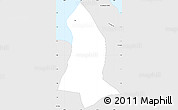 Silver Style Simple Map of Vigia