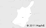 Silver Style Simple Map of Desterro