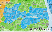 Political Shades Map of Paraiba