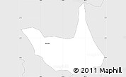 Silver Style Simple Map of Santana Dos G.