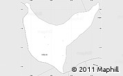 Silver Style Simple Map of Sao Sebastiao U.