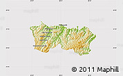 Physical Map of Adrianopolis, cropped outside