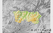 Physical Map of Adrianopolis, desaturated
